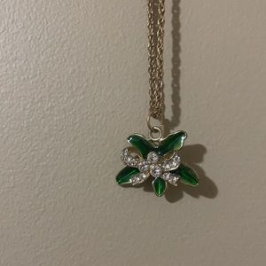 Green Flower Necklace